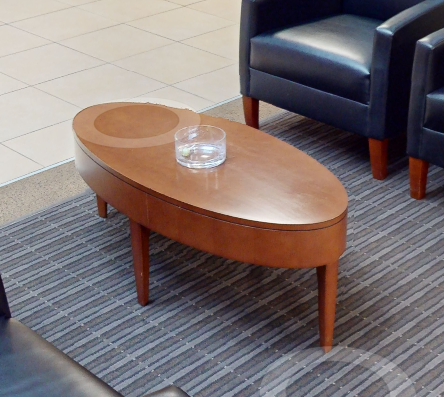 Oval coffee table