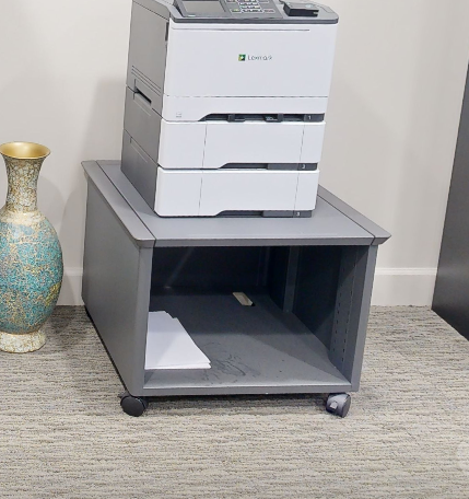 Mobile printer cabinet