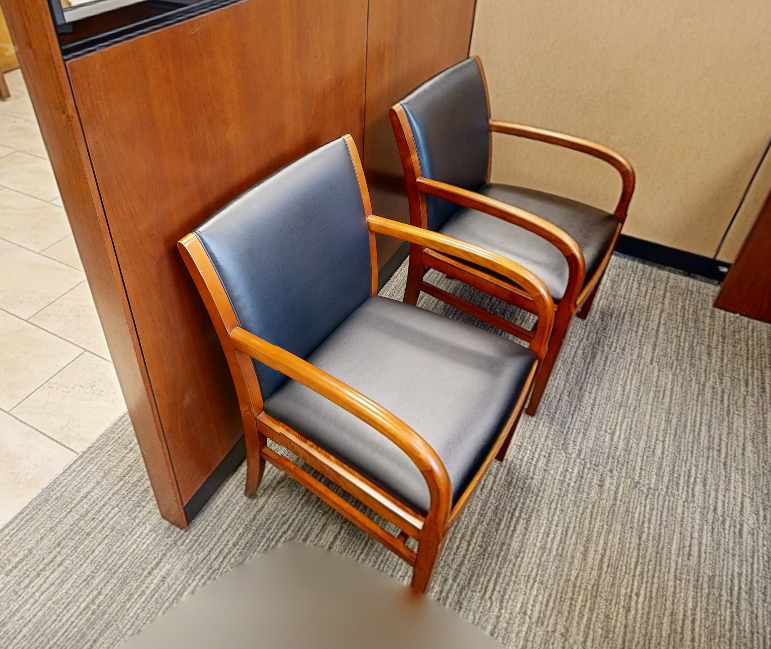 Black guest chair