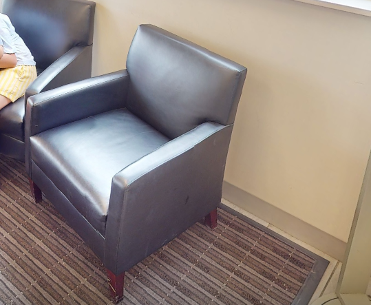 Black lounge chair