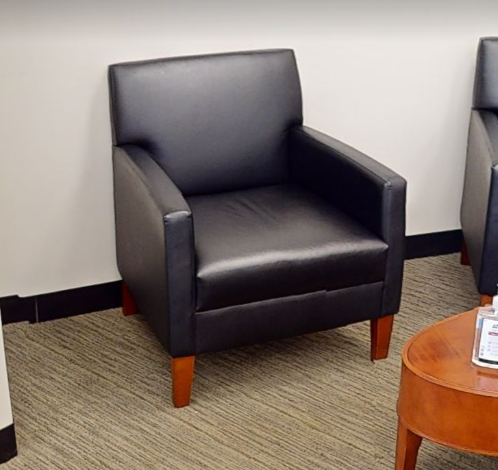 Black lounge chair