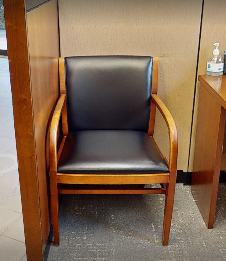 Black guest chair