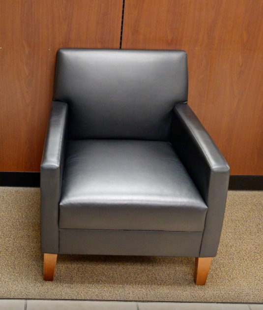Black lounge chair