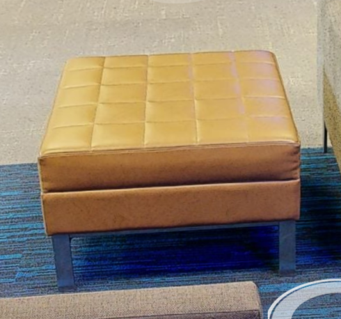 Gold ottoman