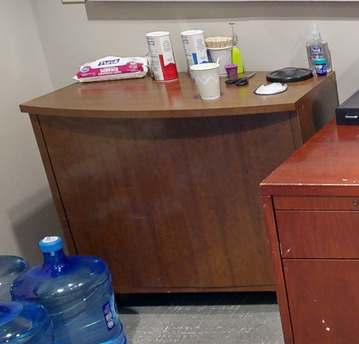 2 door wood cabinet
