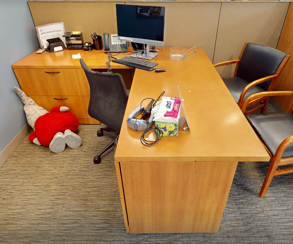 L-shaped desk
