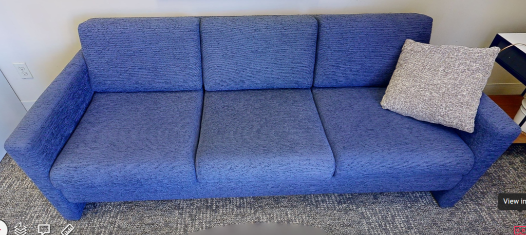 3 seat navy couch
