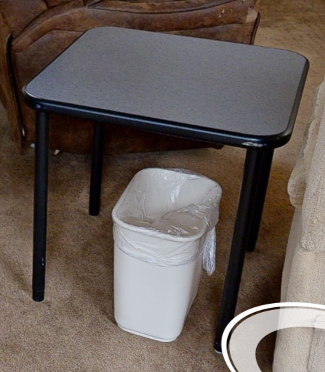 Square folding card table
