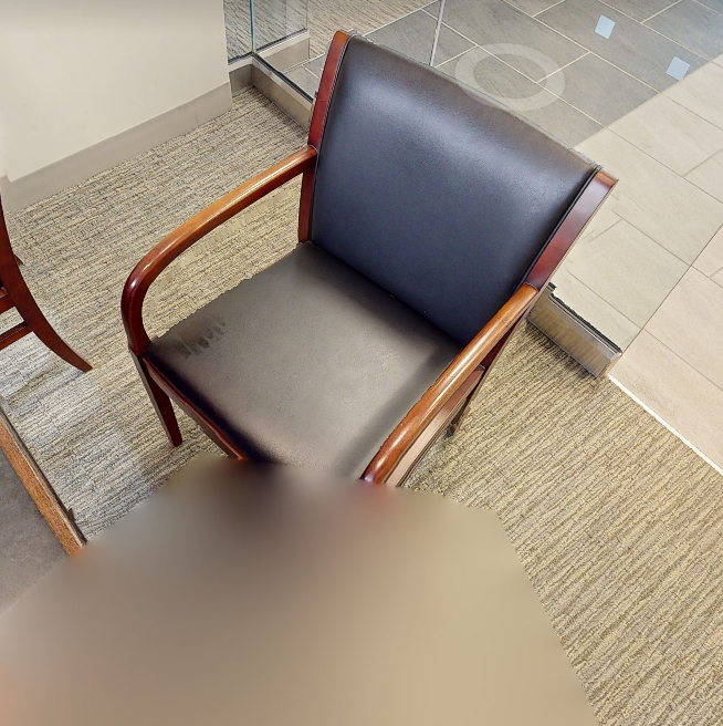 Black guest chair