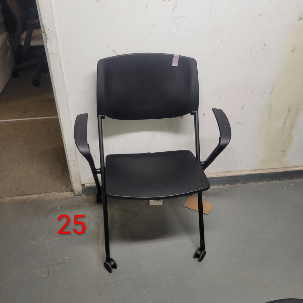 Black Mobile Nesting Chair that Flips