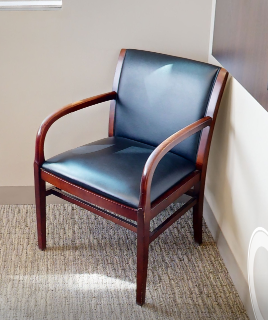 Black guest chair