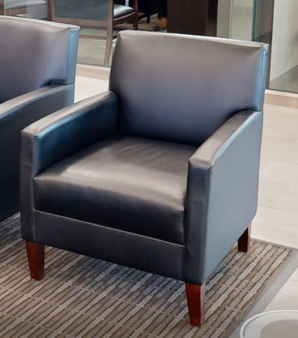 Black lounge chair