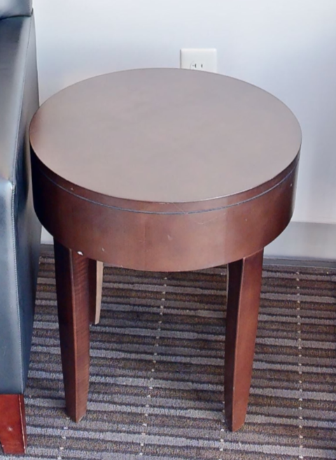 Round side table