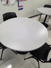 WHITE BREAK ROOM TABLE