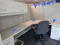 8'x6' ALLSTEEL WORKSTATIONS