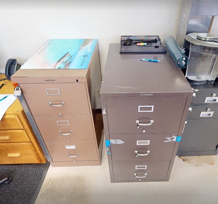 3D vertical file cabinet