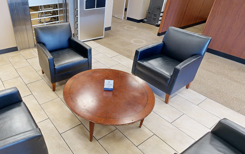 Black lounge chair
