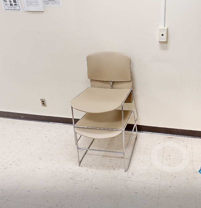 Beige cafe chair