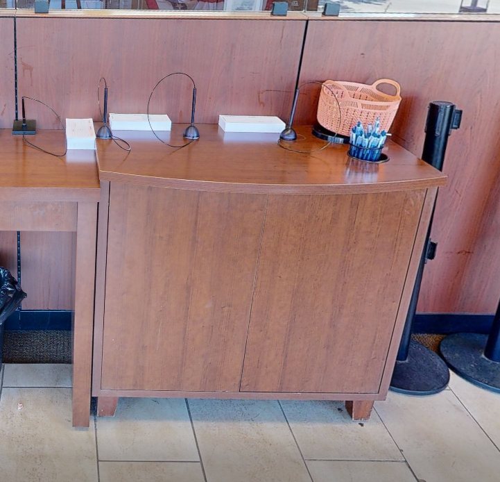 2-door wood cabinet