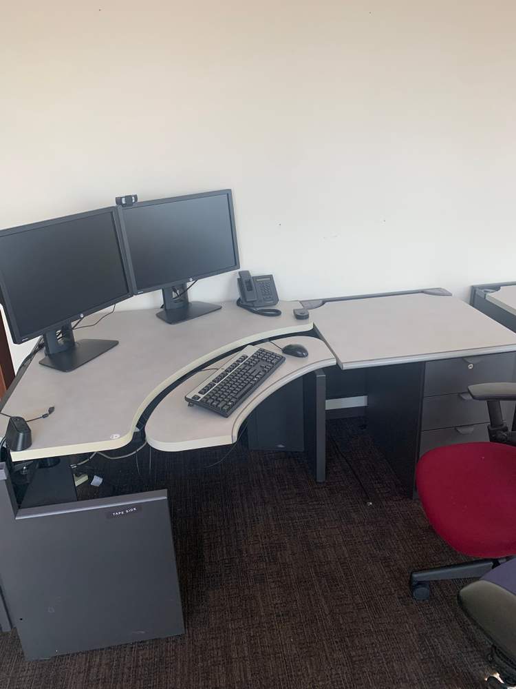 L-shaped desk