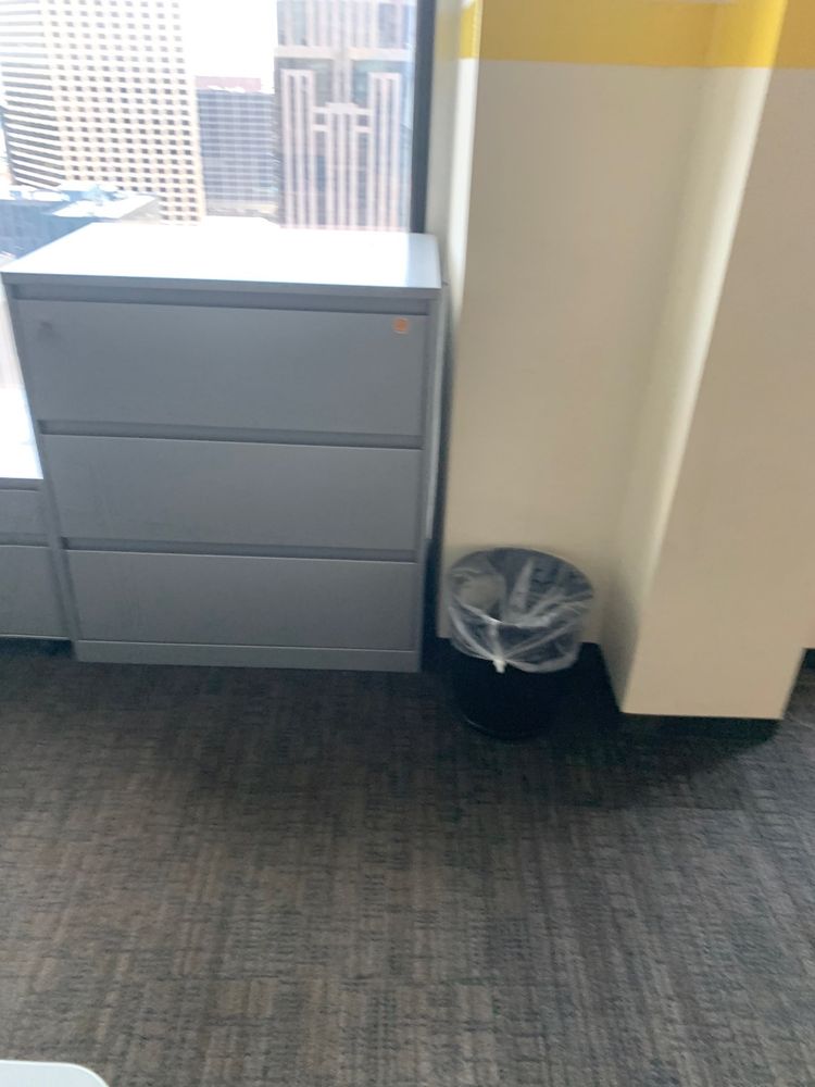 36 w 3 drawer gray lateral