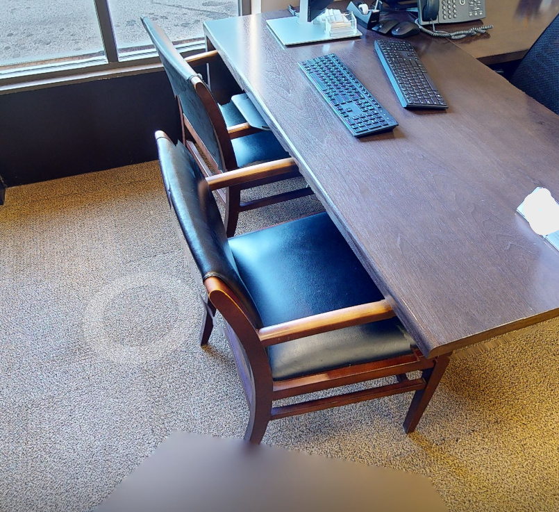 Black guest chair
