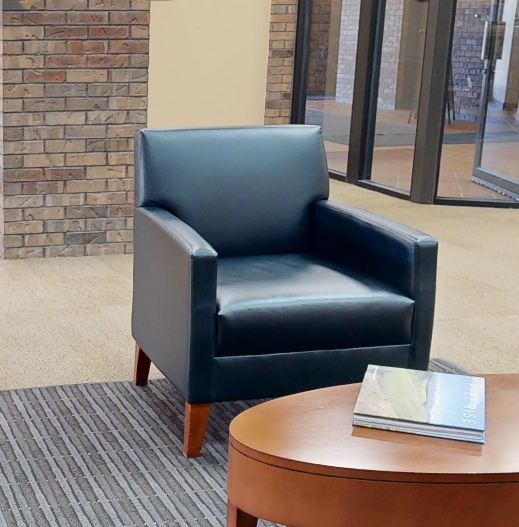 Black lounge chair