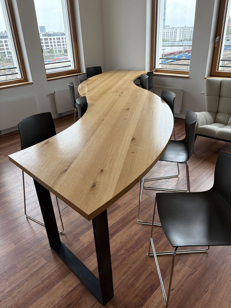 Herman Miller Curved Counter Height Table