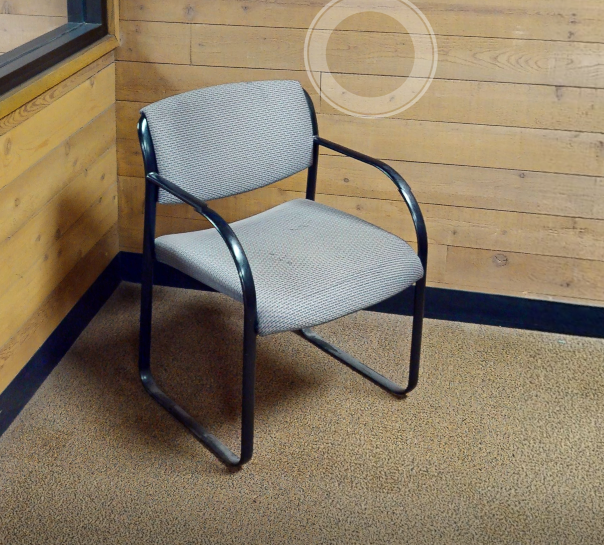 Grey guest chair