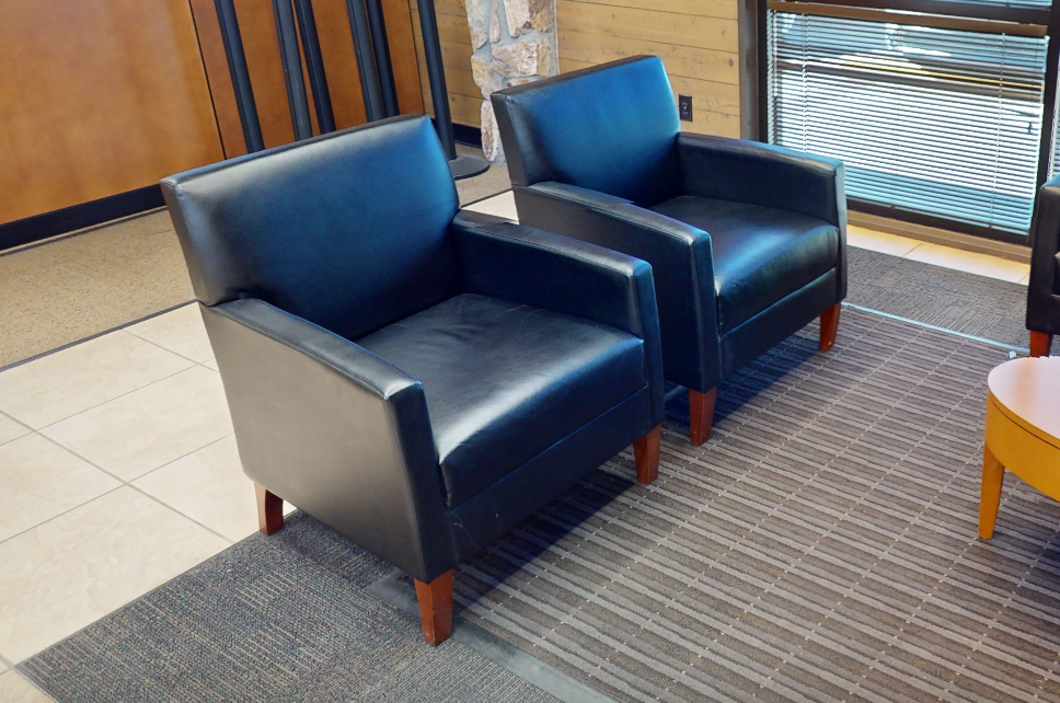 Black lounge chair