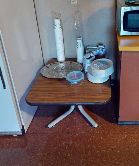 Square end table