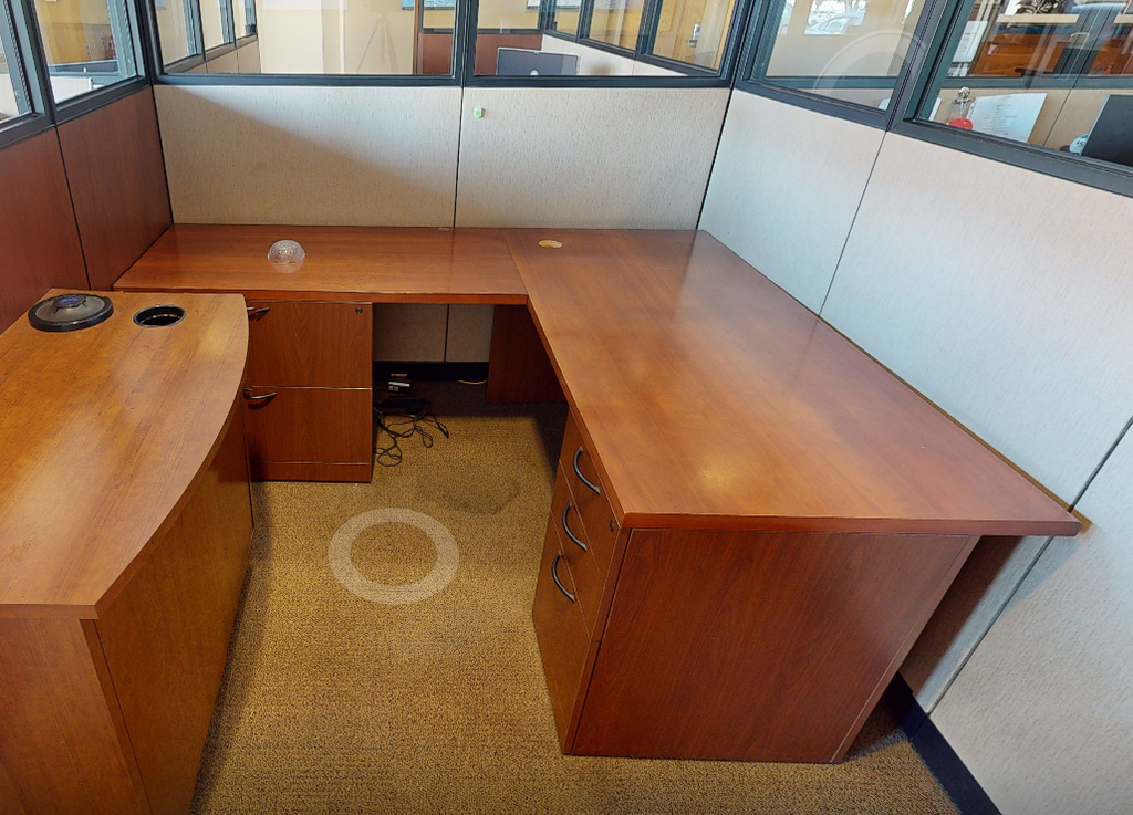 L-shaped desk