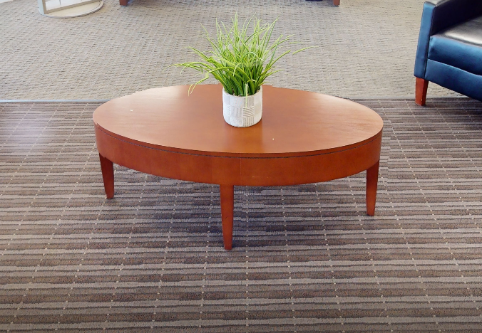 Oval coffee table