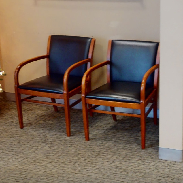 Black guest chair
