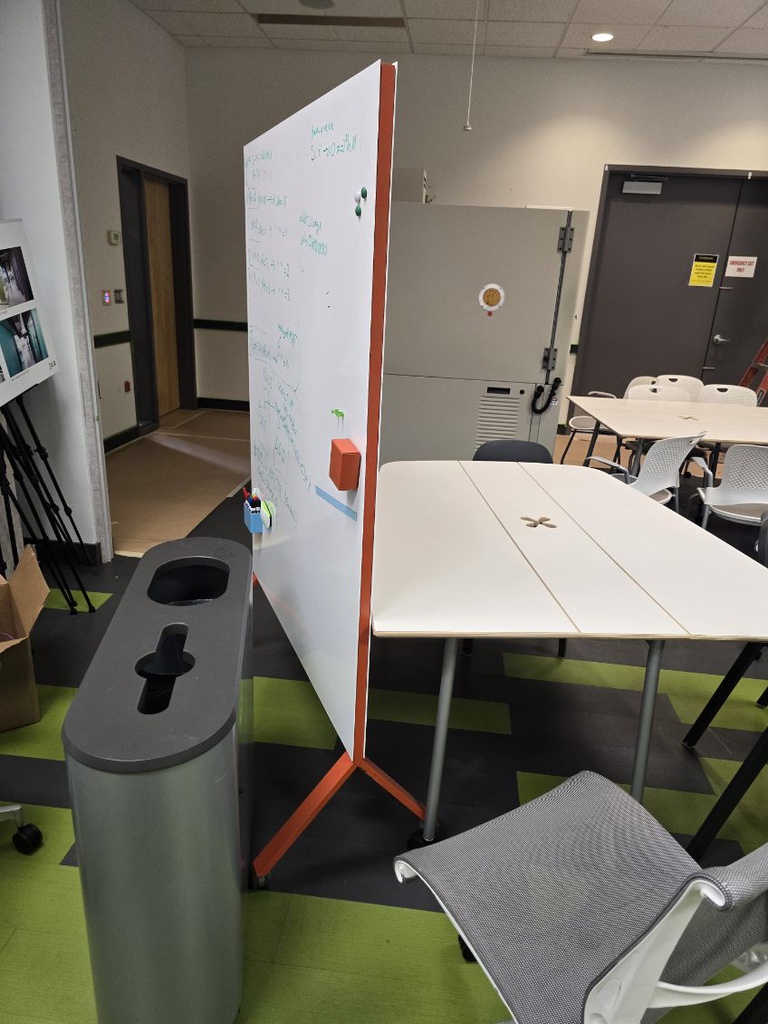 Mobile white boards orange