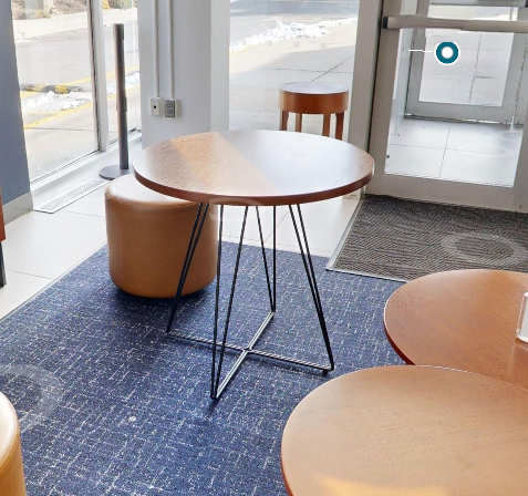 Round cafe table