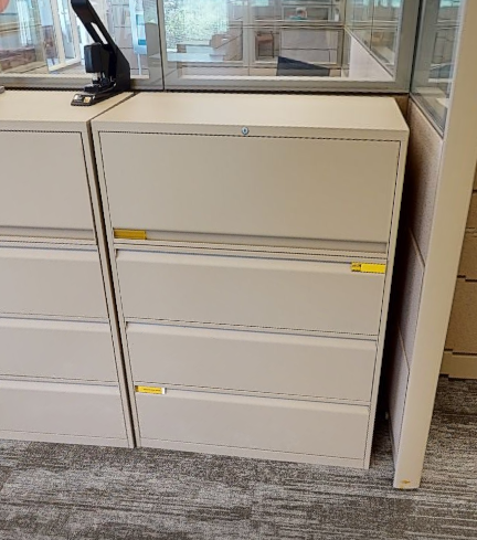 filing cabinet - 4 drawer, white
