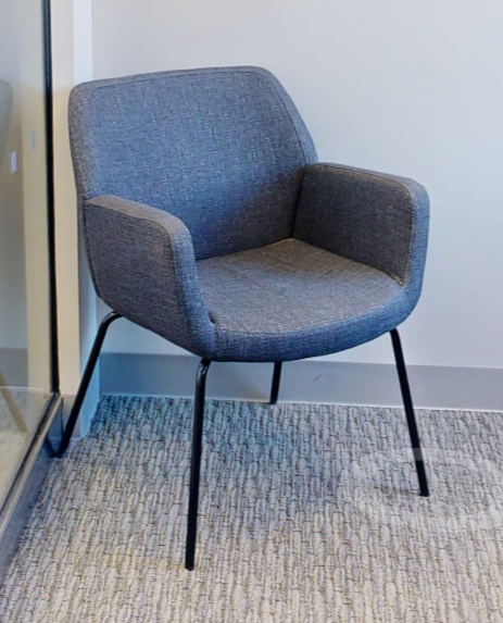 Blue guest chair