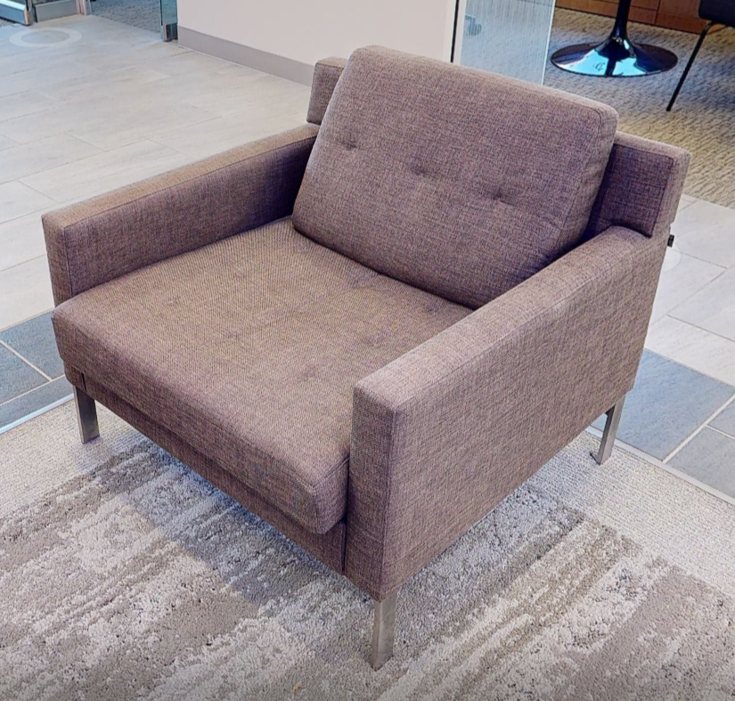 Brown lounge chair