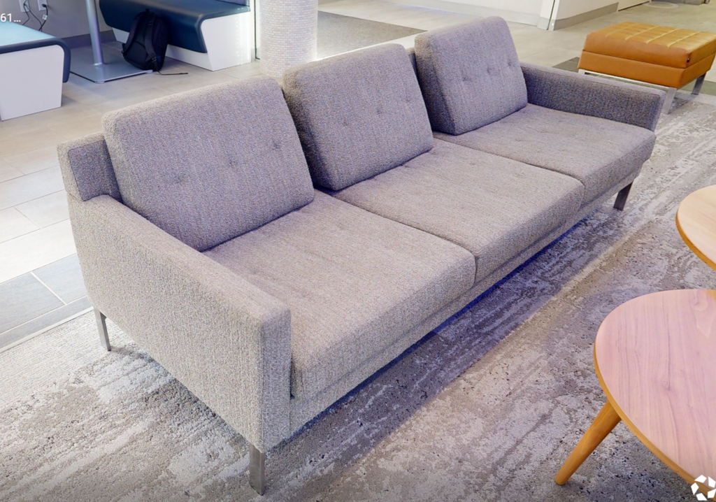 3 seat grey couch