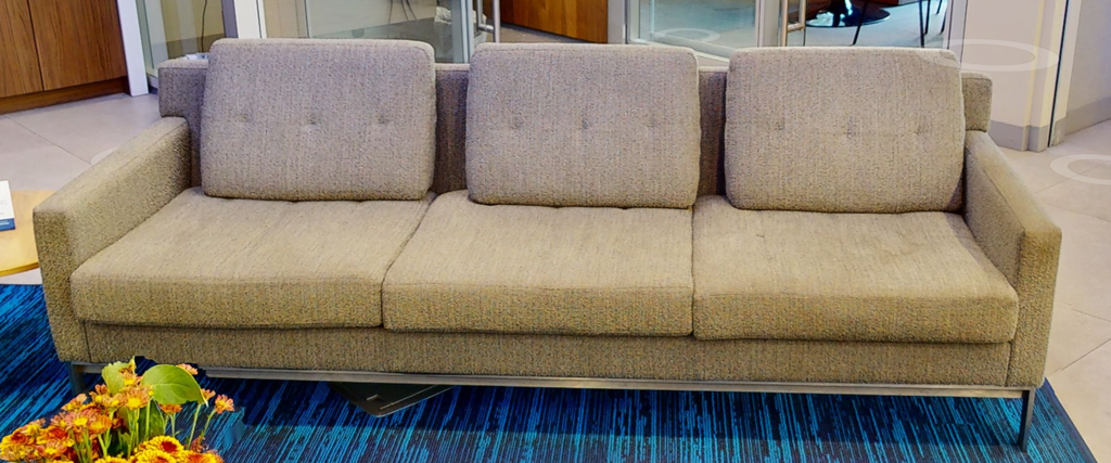 3 seat grey couch