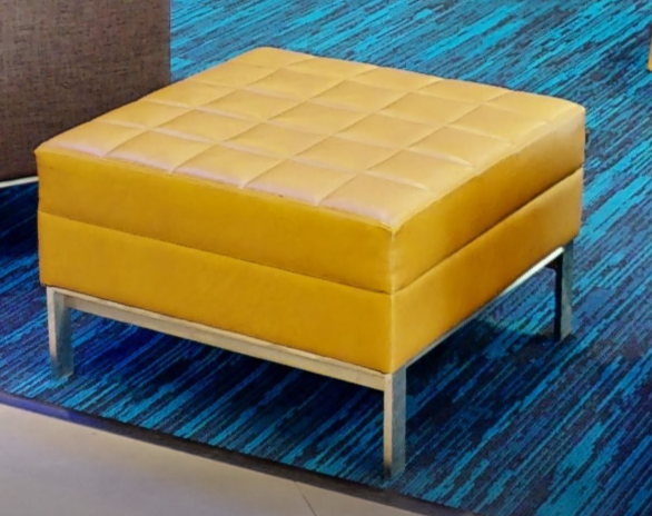 Gold ottoman