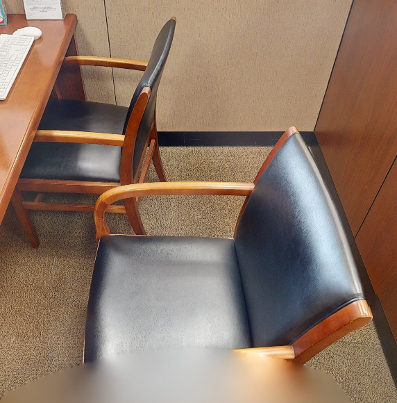 Navy guest chair