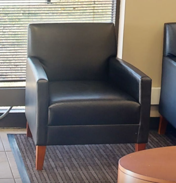 Navy lounge chair
