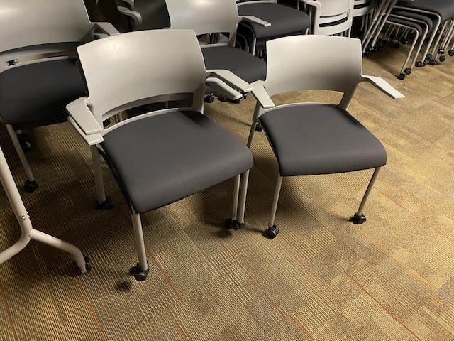 Grey Steelcase Guest Chair