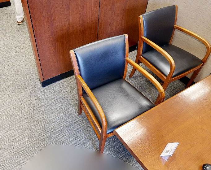 Black guest chair