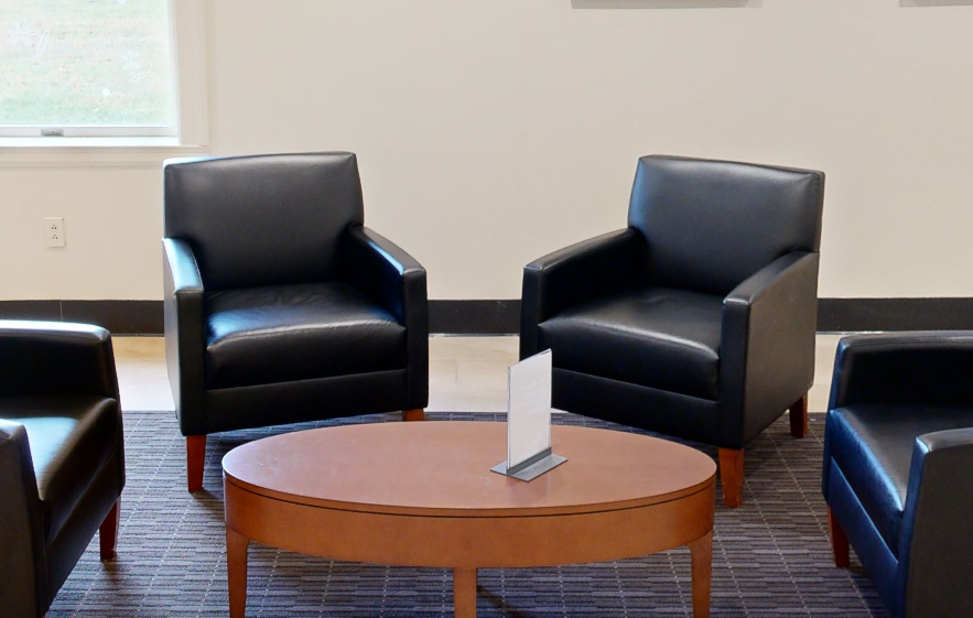 Black lounge chair