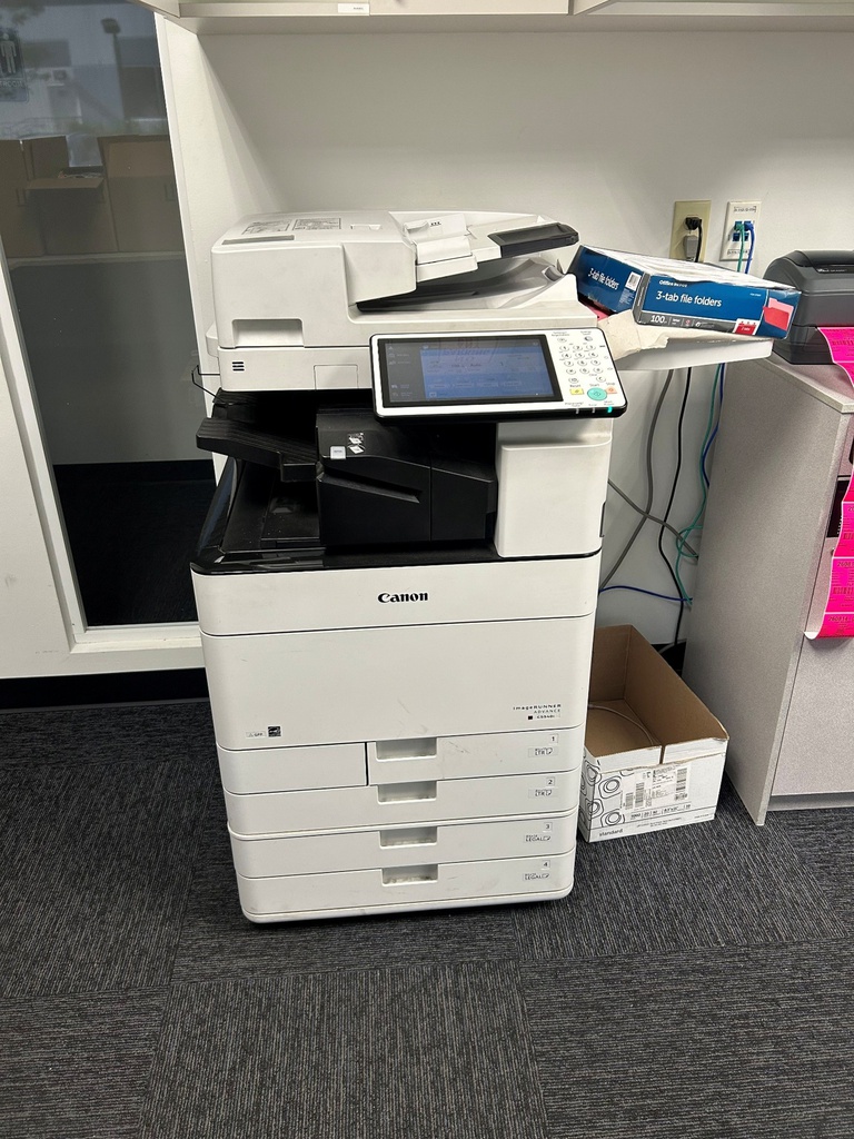 canon copier, sn: XLJ00847