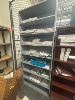 bookshelf grey