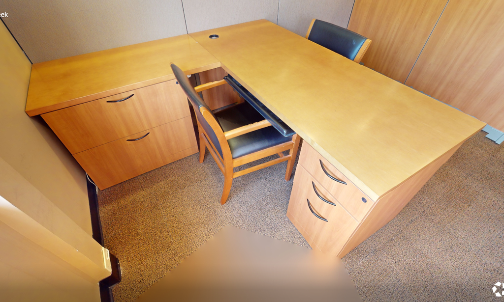 L-shaped desk